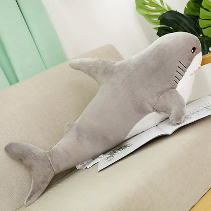 Big Soft Simulation Cute Shark Plush 60cm - 140cm