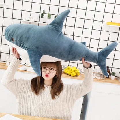 Big Soft Simulation Cute Shark Plush 60cm - 140cm