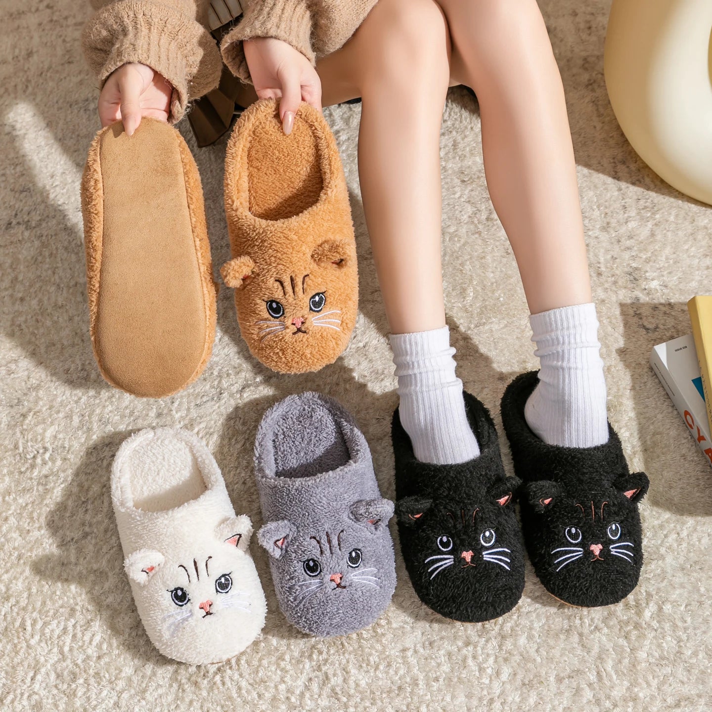 PurrDream™ Cat Slippers – The Cosiest Cat Slippers for Warm, Happy Feet