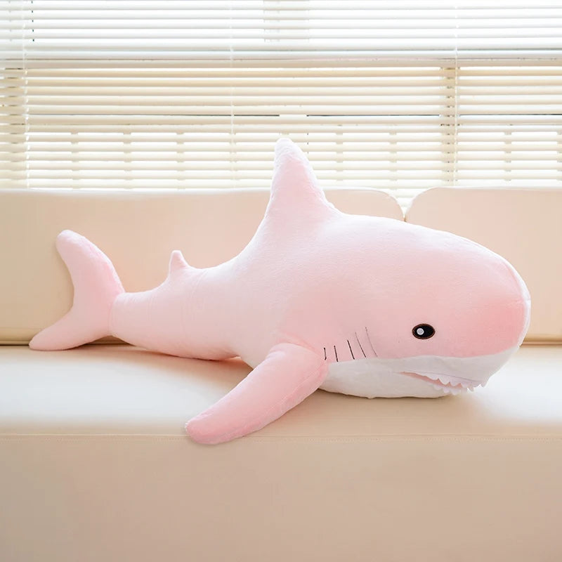 Big Soft Simulation Cute Shark Plush 60cm - 140cm