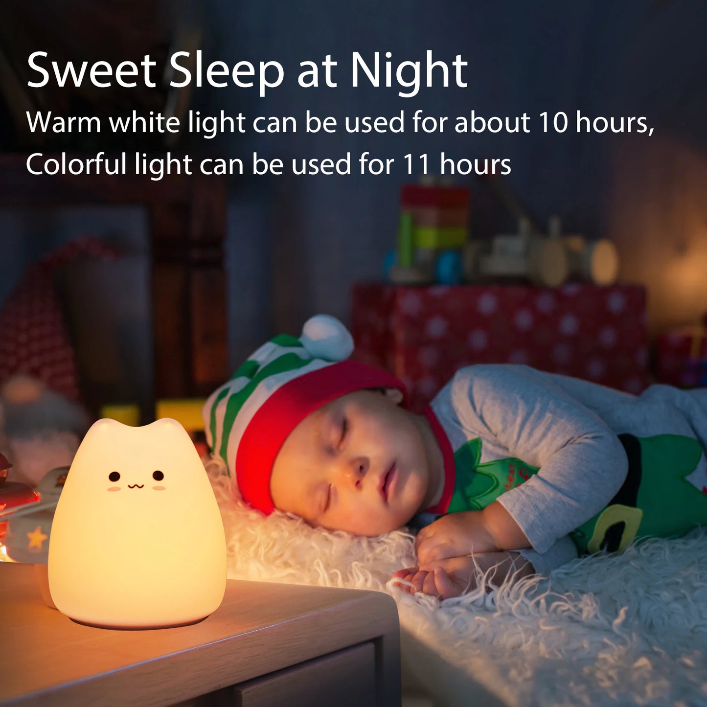 GlowPaws™ Night Light – The Adorable Colour-Changing Cat Lamp for Cosy Nights