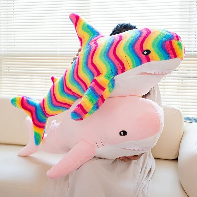 Big Soft Simulation Cute Shark Plush 60cm - 140cm