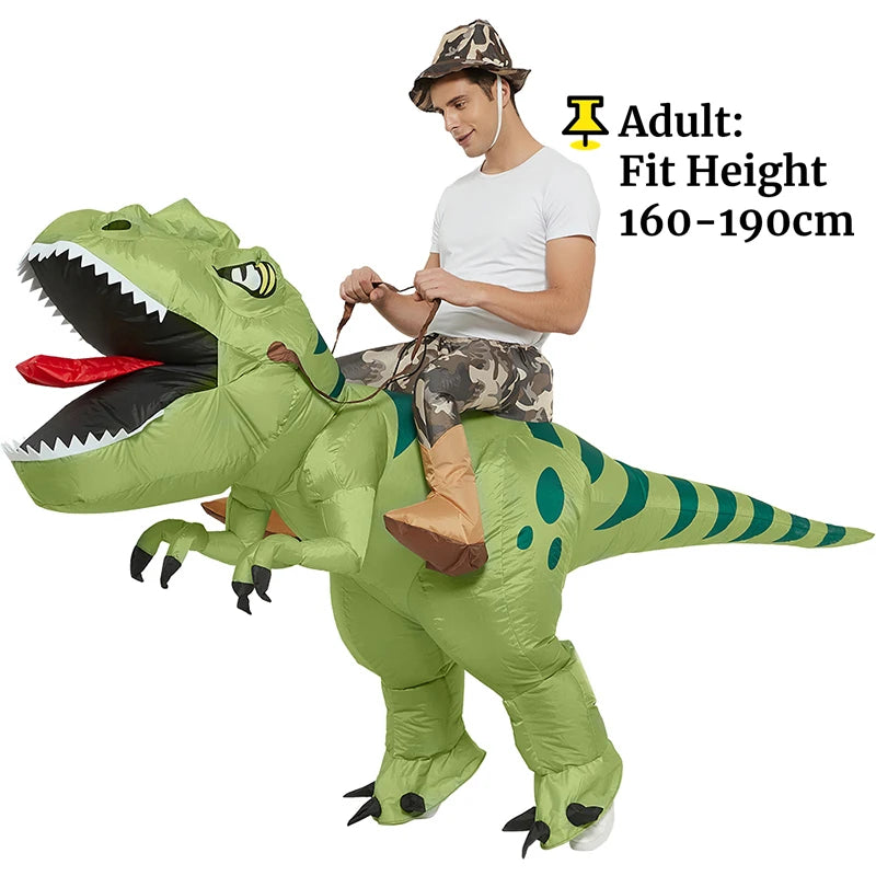Inflatable Velociraptor Costume for Adults – The Ultimate Party Showstopper!