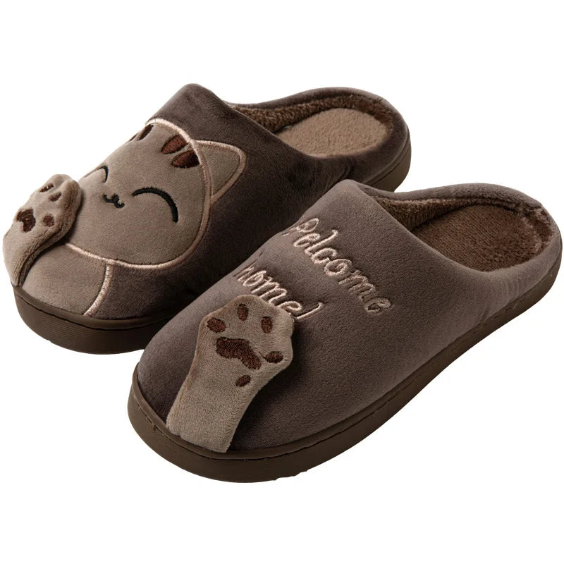 PurrMoo™ Plush Slippers – Adorable Cow & Cat Slippers Made for Cosy Days
