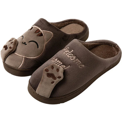 PurrMoo™ Plush Slippers – Adorable Cow & Cat Slippers Made for Cosy Days