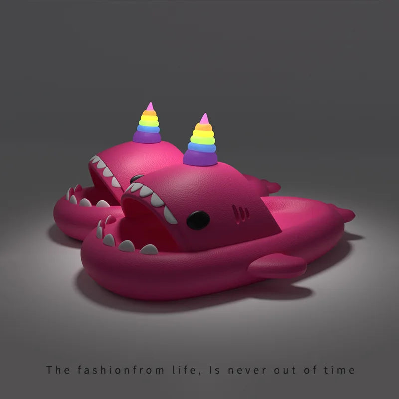 SharkGlow™ Slides – The Shark Slippers Everyone's Talking About