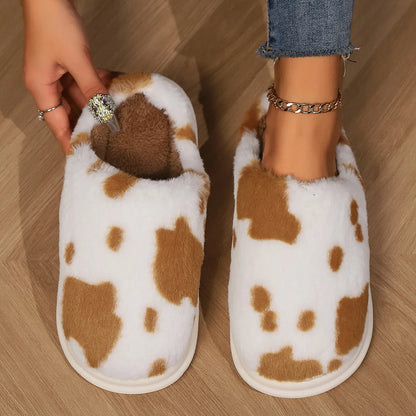 PurrMoo™ Plush Slippers – Adorable Cow & Cat Slippers Made for Cosy Days