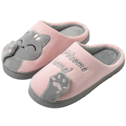 PurrMoo™ Plush Slippers – Adorable Cow & Cat Slippers Made for Cosy Days