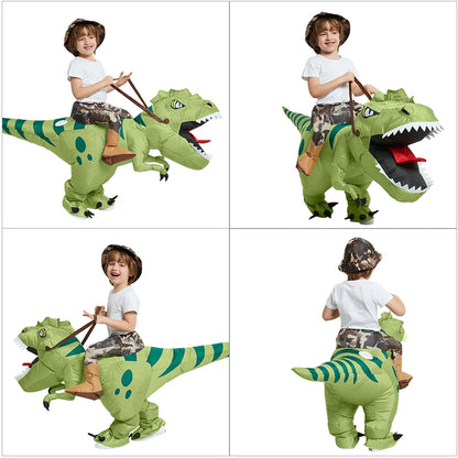 Inflatable Velociraptor Costume for Adults – The Ultimate Party Showstopper!