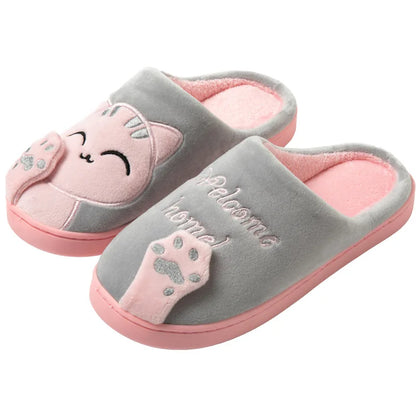 PurrMoo™ Plush Slippers – Adorable Cow & Cat Slippers Made for Cosy Days