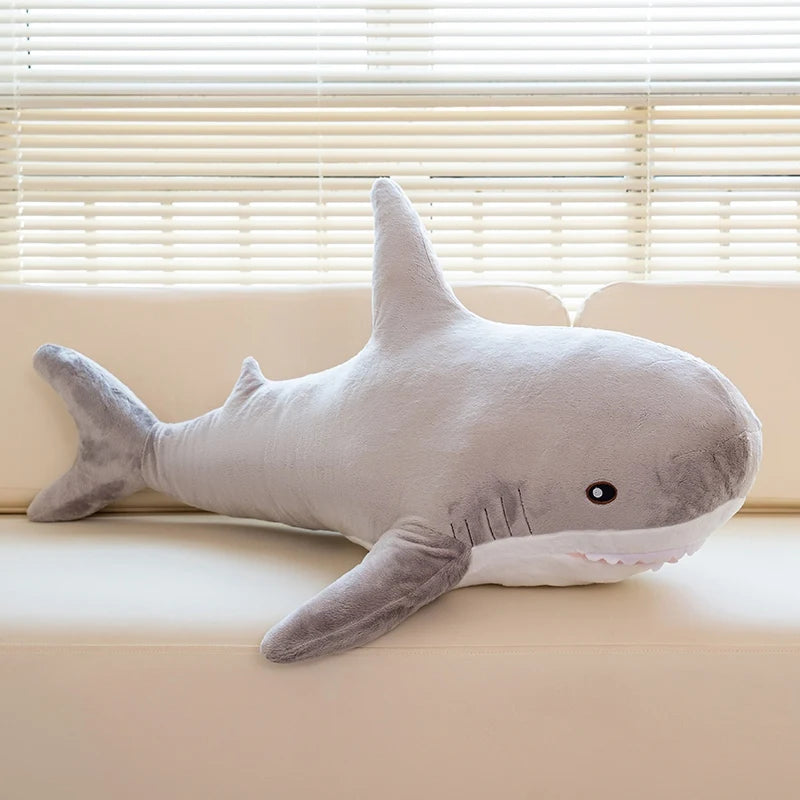 Big Soft Simulation Cute Shark Plush 60cm - 140cm