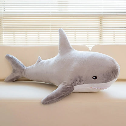 Big Soft Simulation Cute Shark Plush 60cm - 140cm