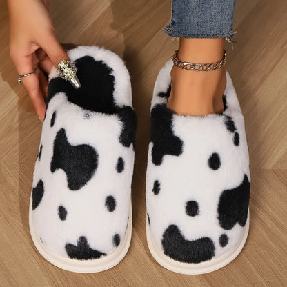 PurrMoo™ Plush Slippers – Adorable Cow & Cat Slippers Made for Cosy Days