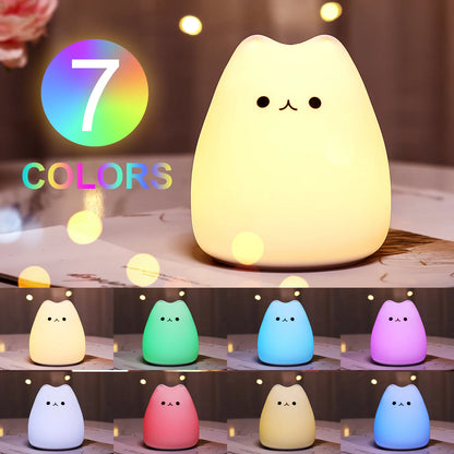 GlowPaws™ Night Light – The Adorable Colour-Changing Cat Lamp for Cosy Nights