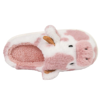 PurrMoo™ Plush Slippers – Adorable Cow & Cat Slippers Made for Cosy Days